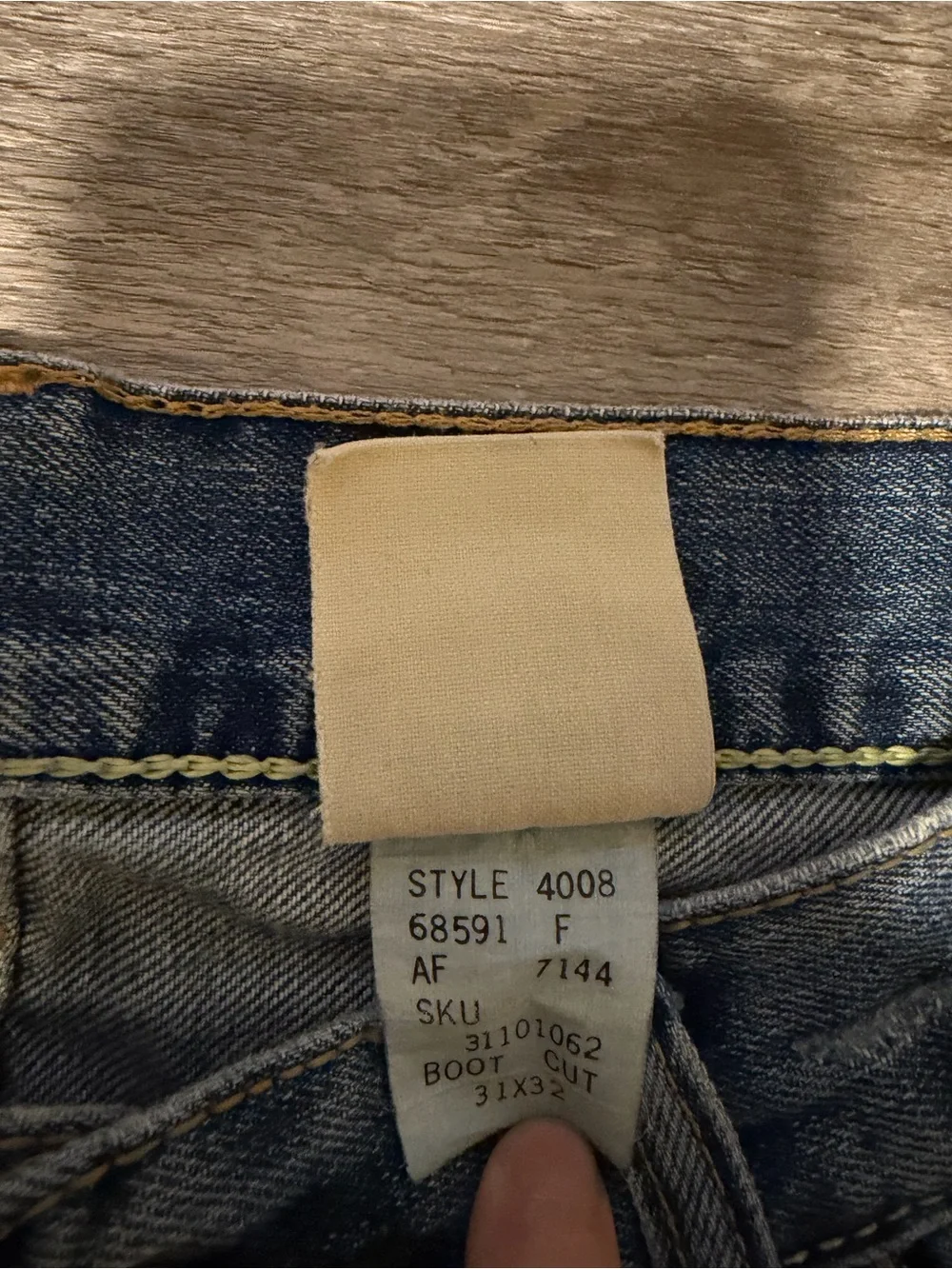 Vintage Abercrombie & Fitch Bootcut Jeans Men 31x32 Distressed Y2K Style 4008
